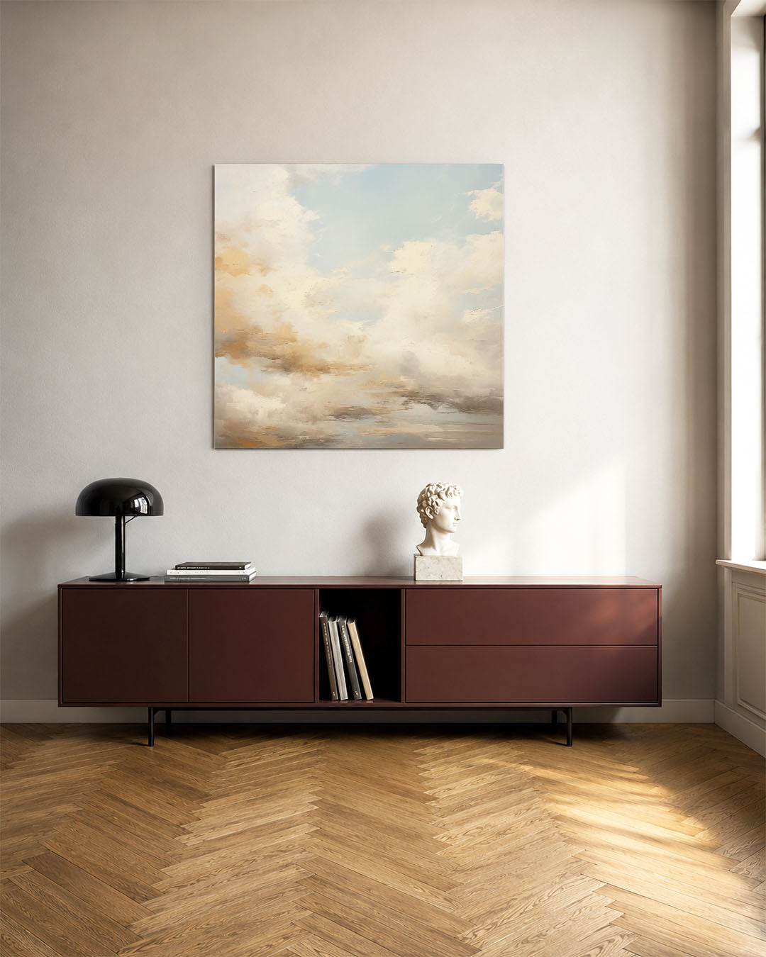 Dromerige wolkenlucht Kunstwerk
