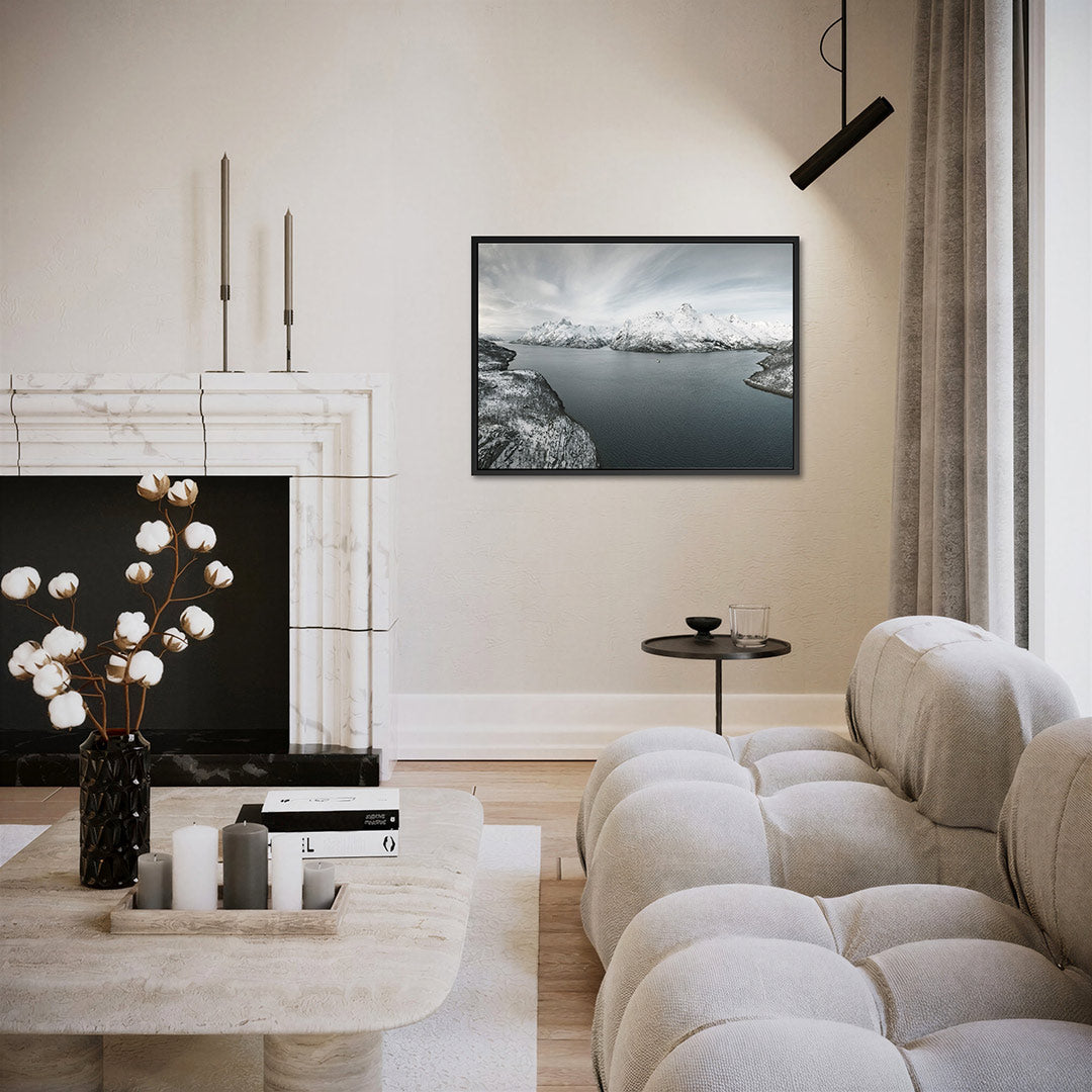 Rustige berglandschap Kunstwerk