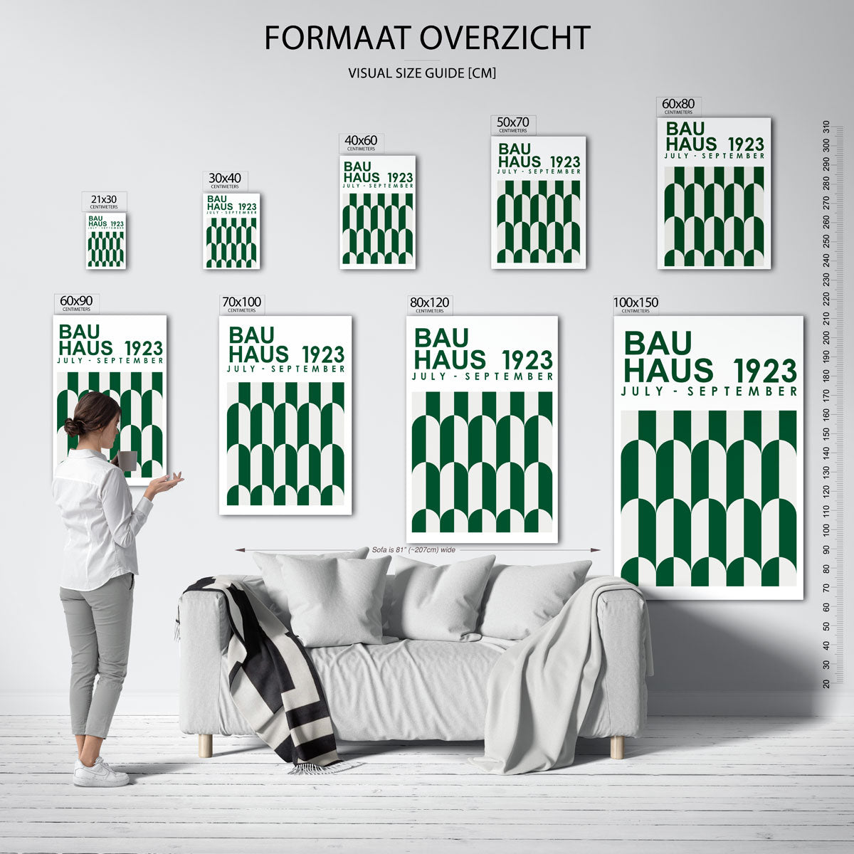 Vormritme en kleur Poster