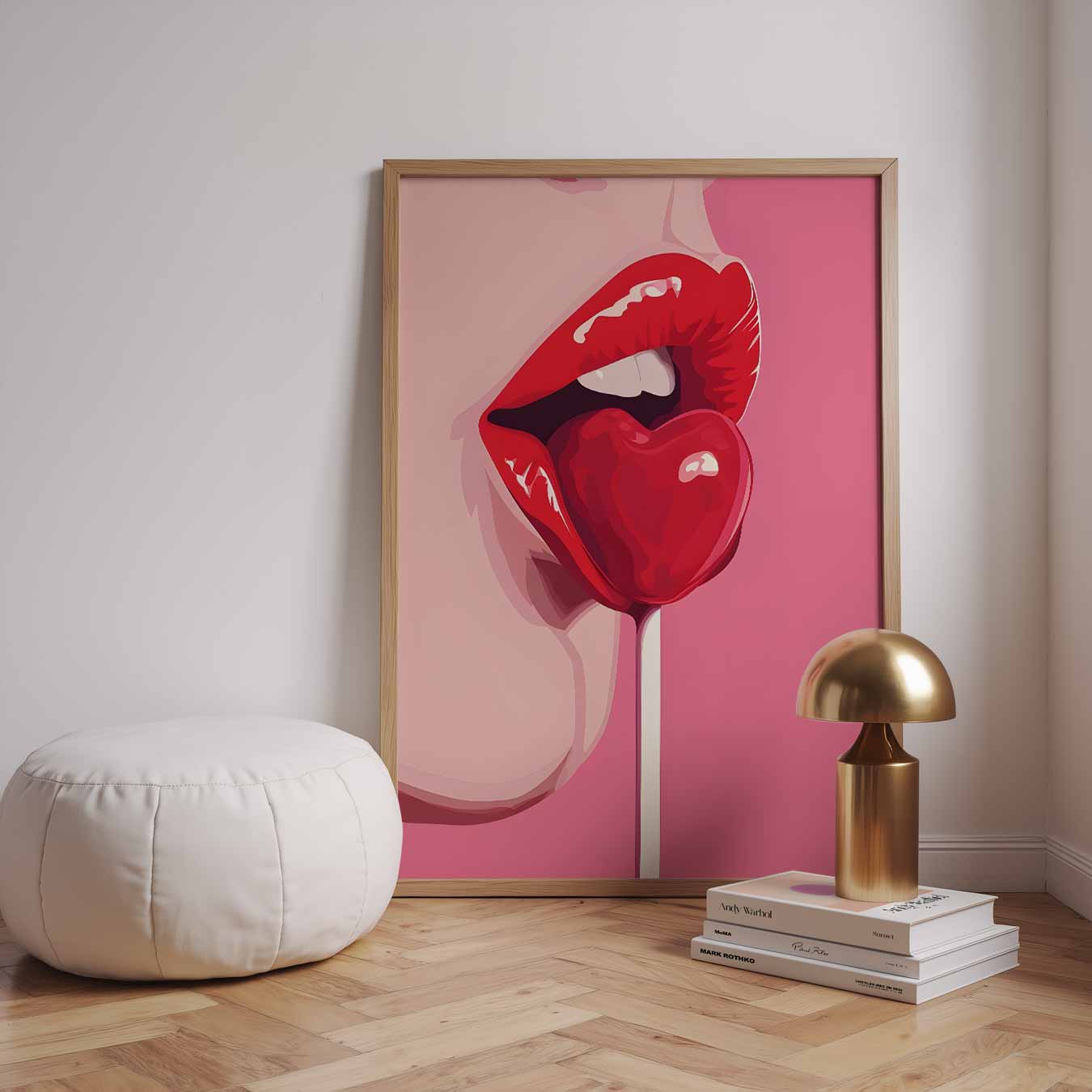 Liefdevolle Pop-art Poster-WallArtistic