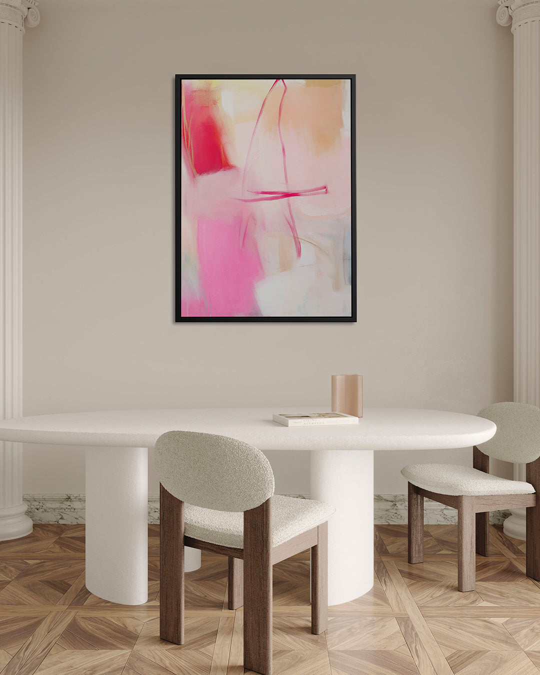 Vloeiende kleurencompositie Kunstwerk