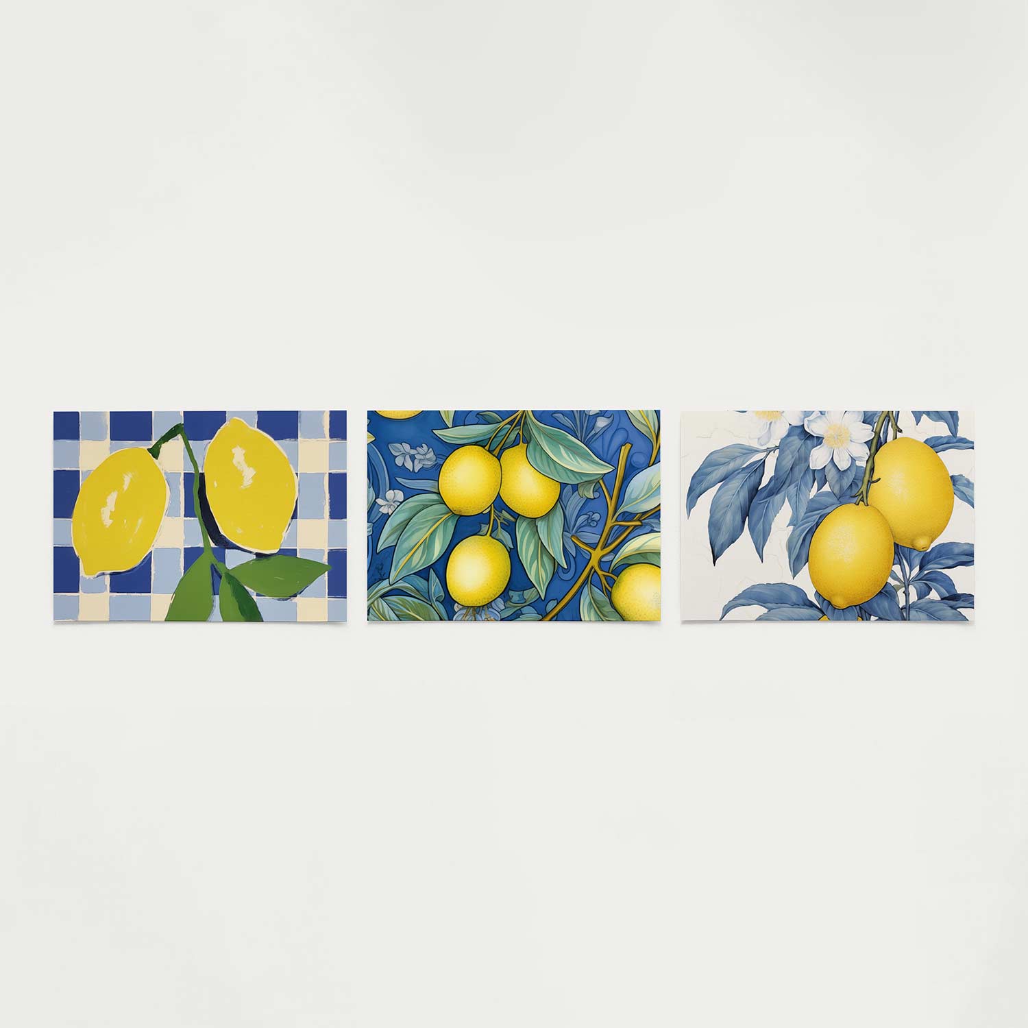 Citrus en tegelpatroon Posterset