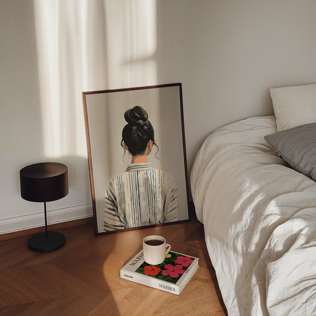 Elegante Gestreepte Stijl Poster-WallArtistic