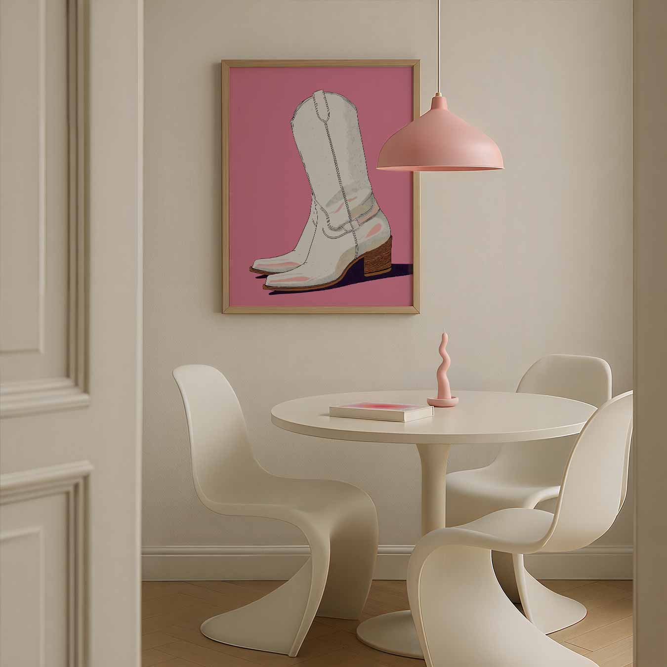 Trendy Cowboylaarzen Poster-WallArtistic