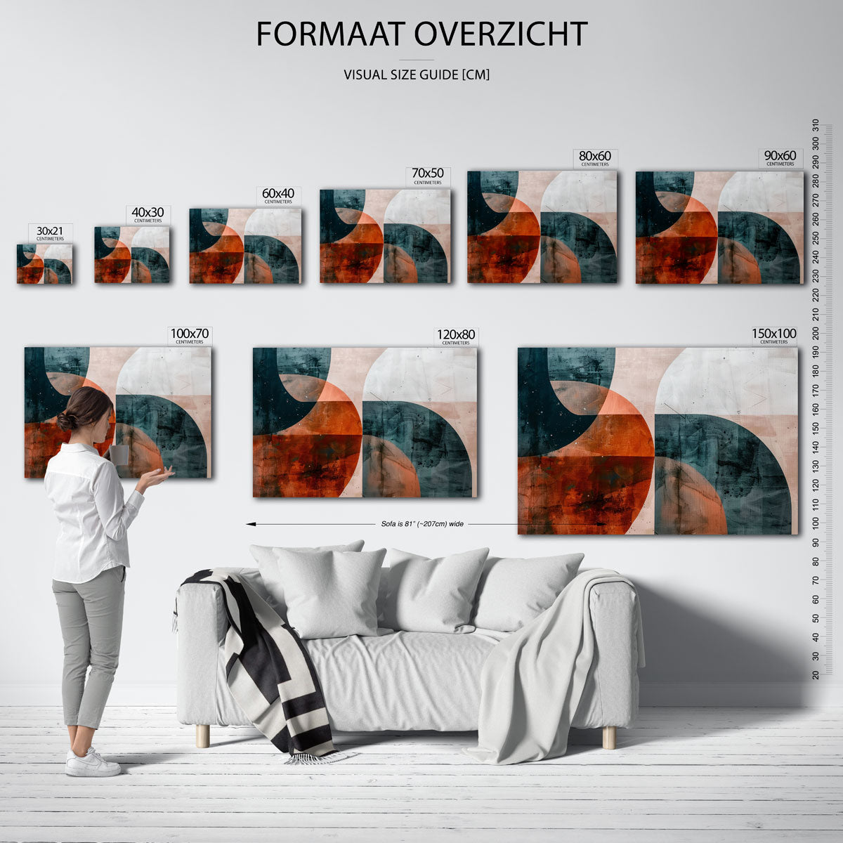 Abstracte vormen Poster