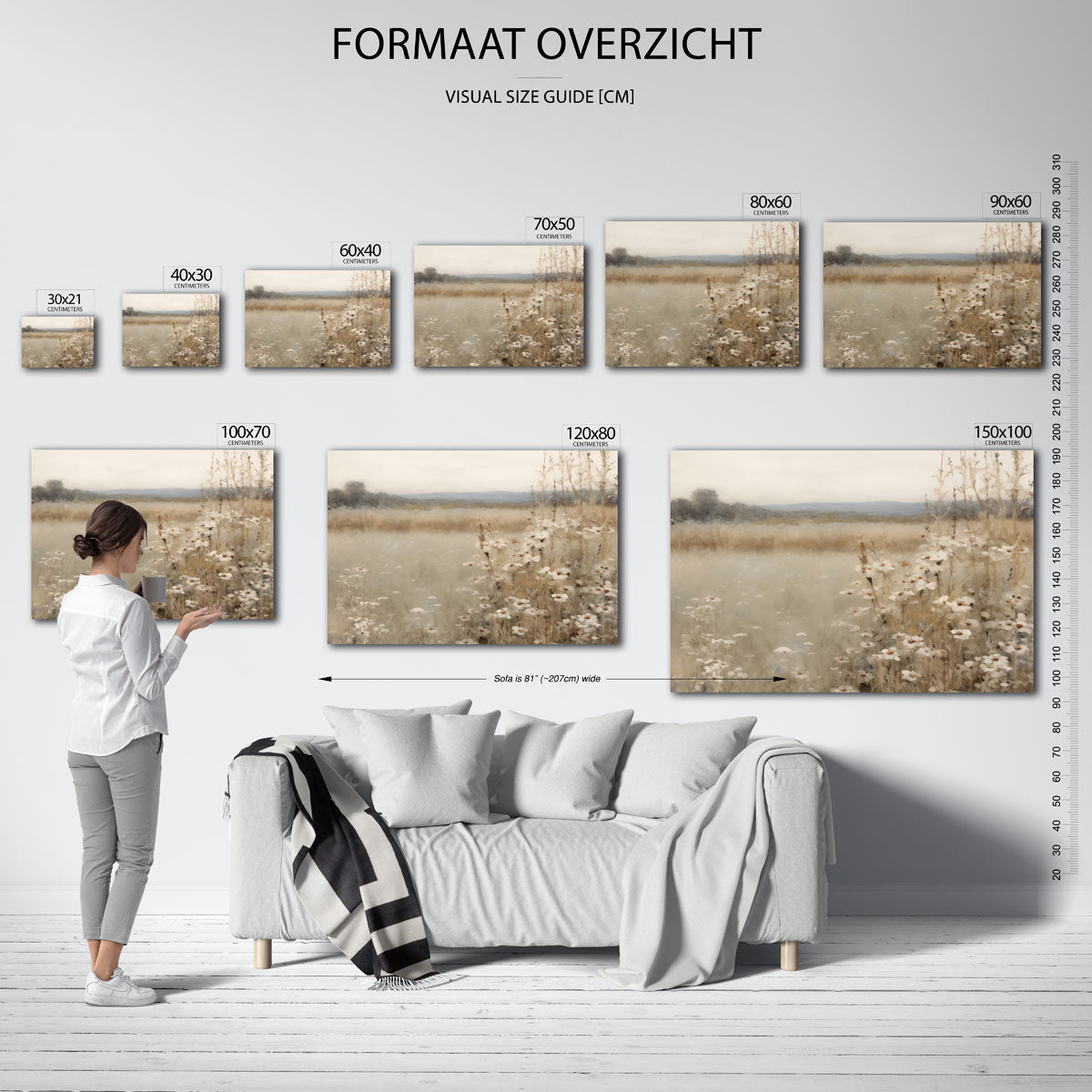 Bloemenveld Poster