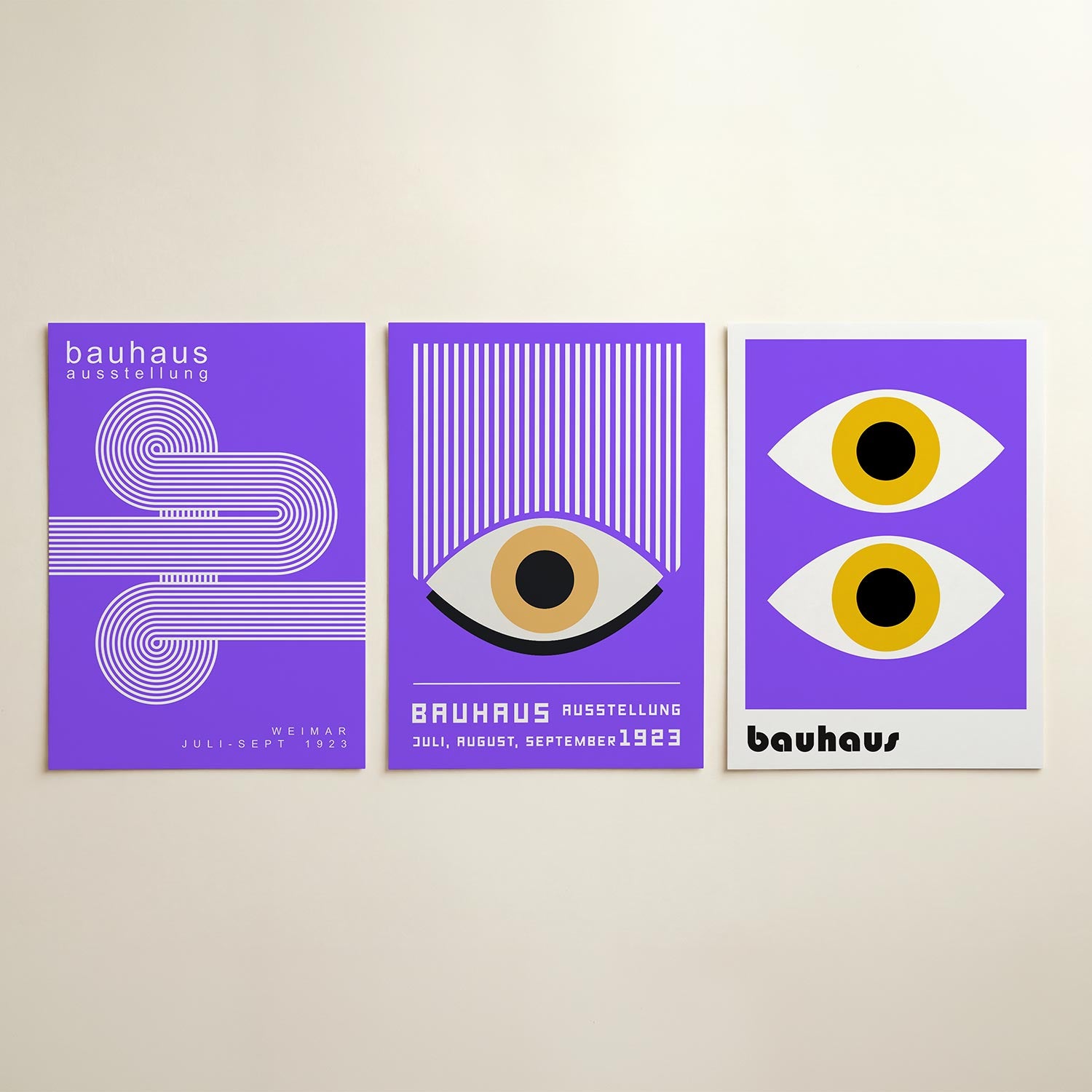 Lijnenspel en cirkelritme Posterset