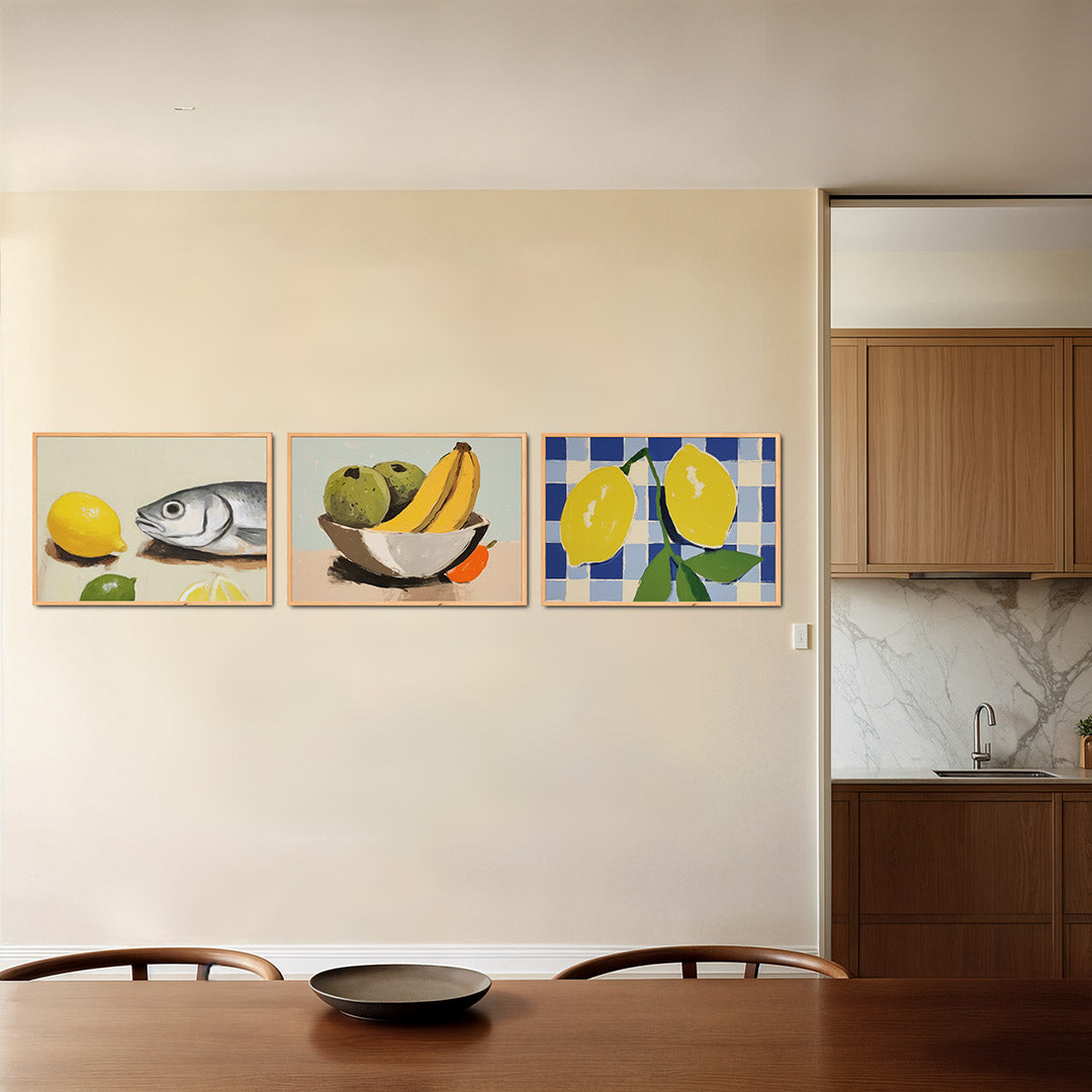 Citroen en vis Posterset