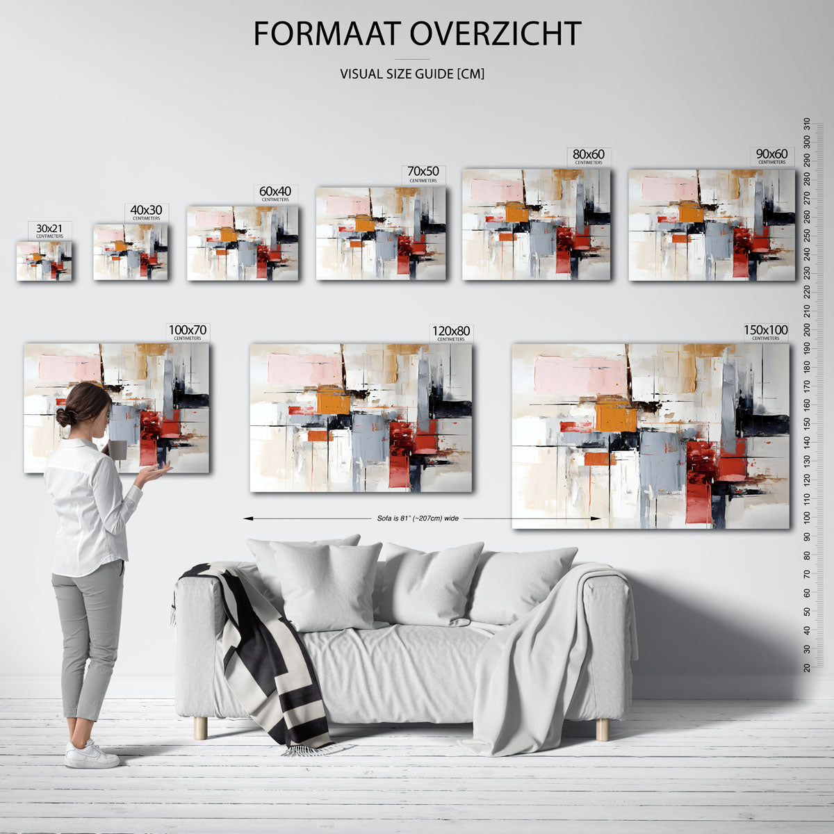 Abstracte vormen Poster