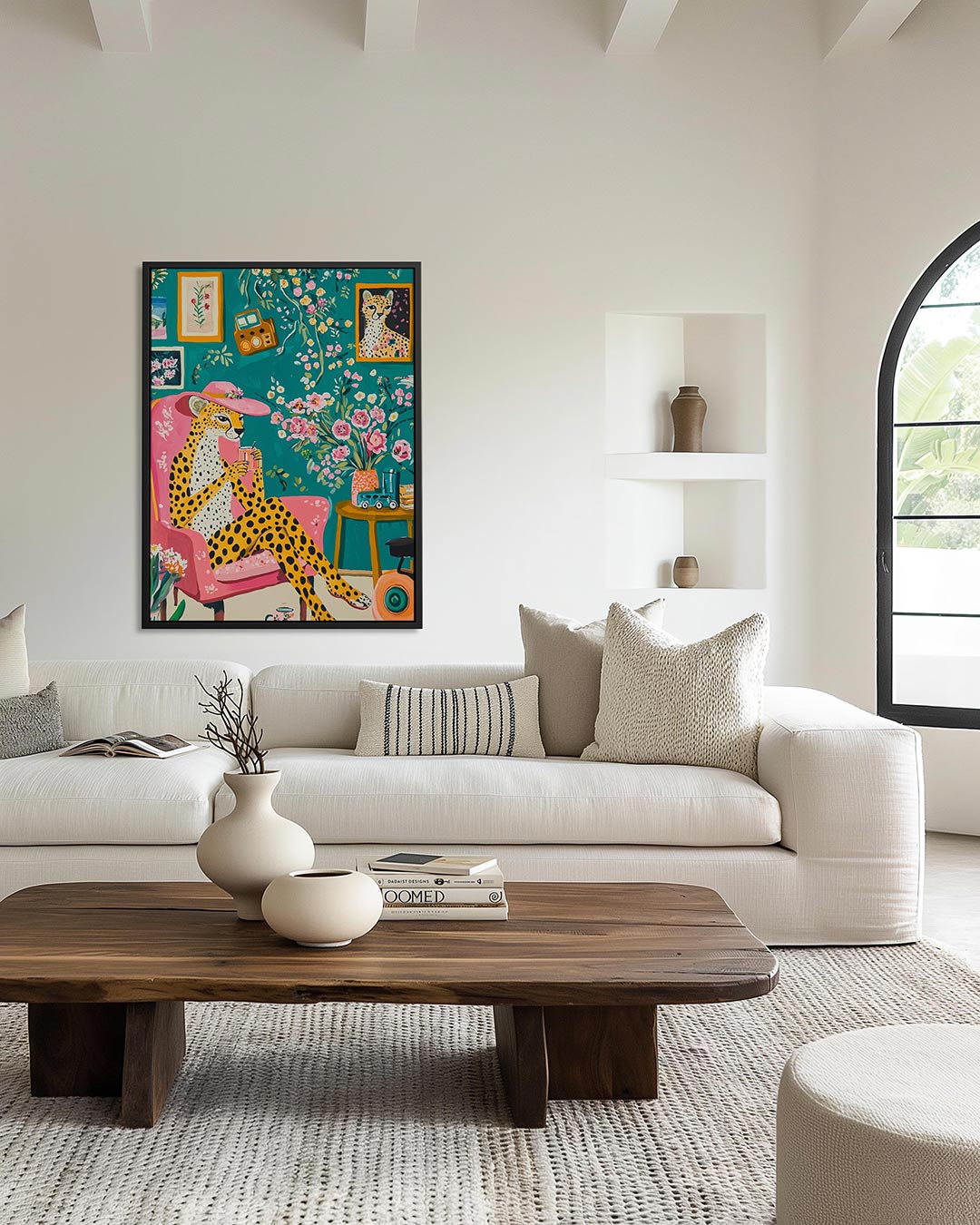 Vrolijke luipaardkamer Kunstwerk