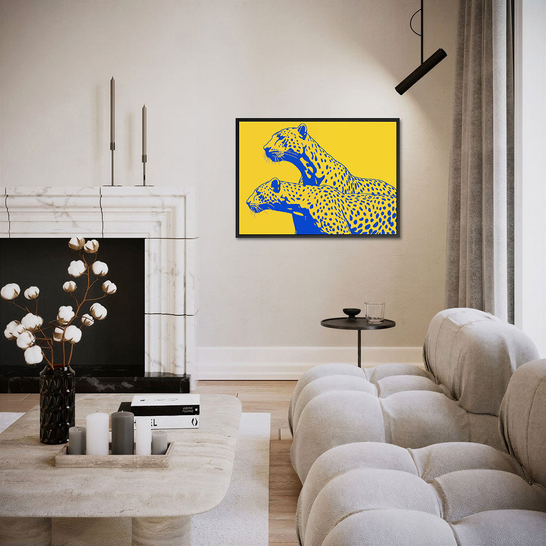 Gestileerde luipaarden Kunstwerk