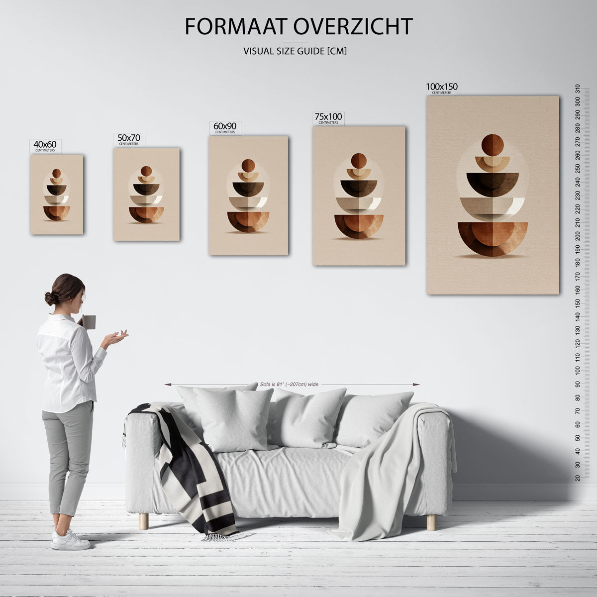Geometrische vormen Kunstwerk