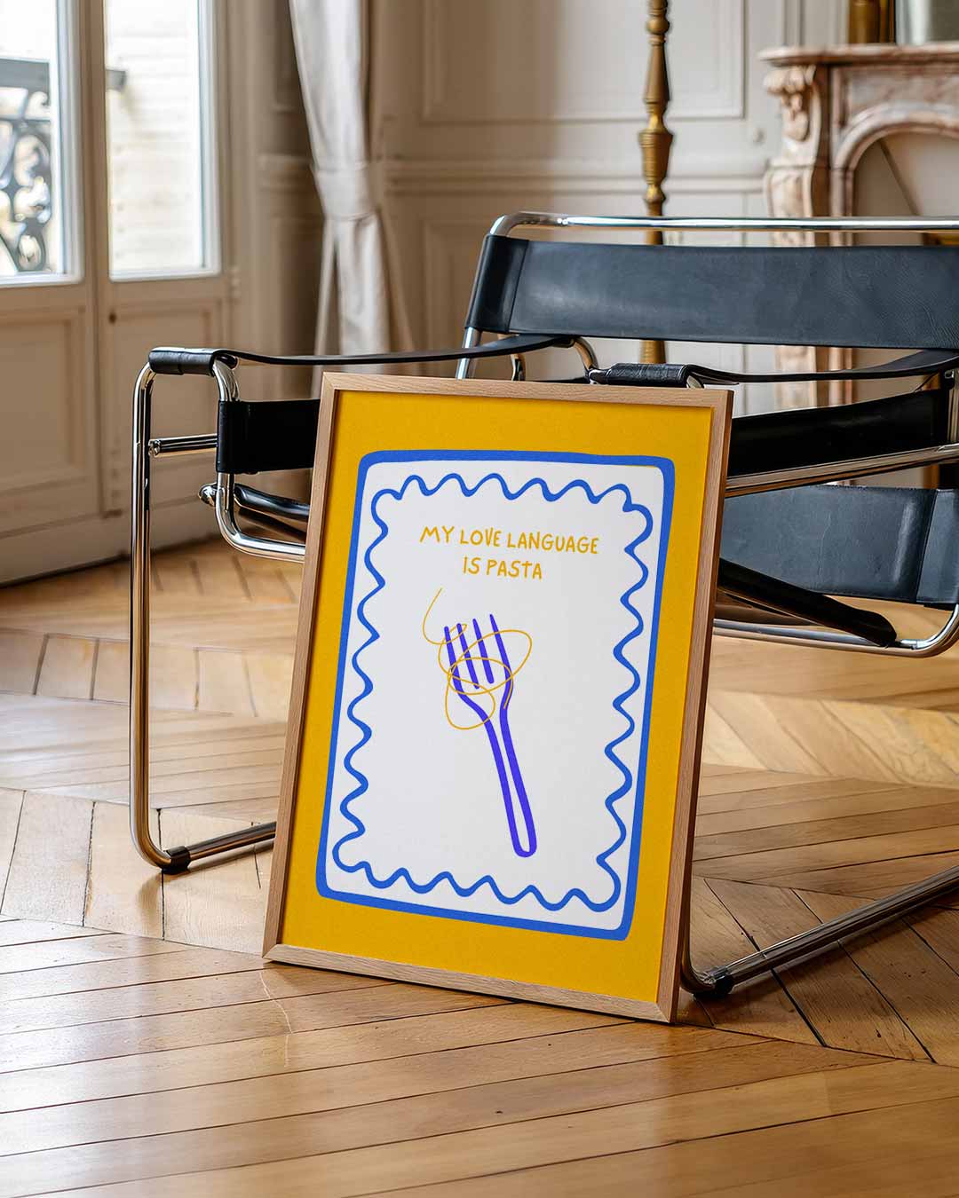 Pasta Liefde Taal Poster-WallArtistic