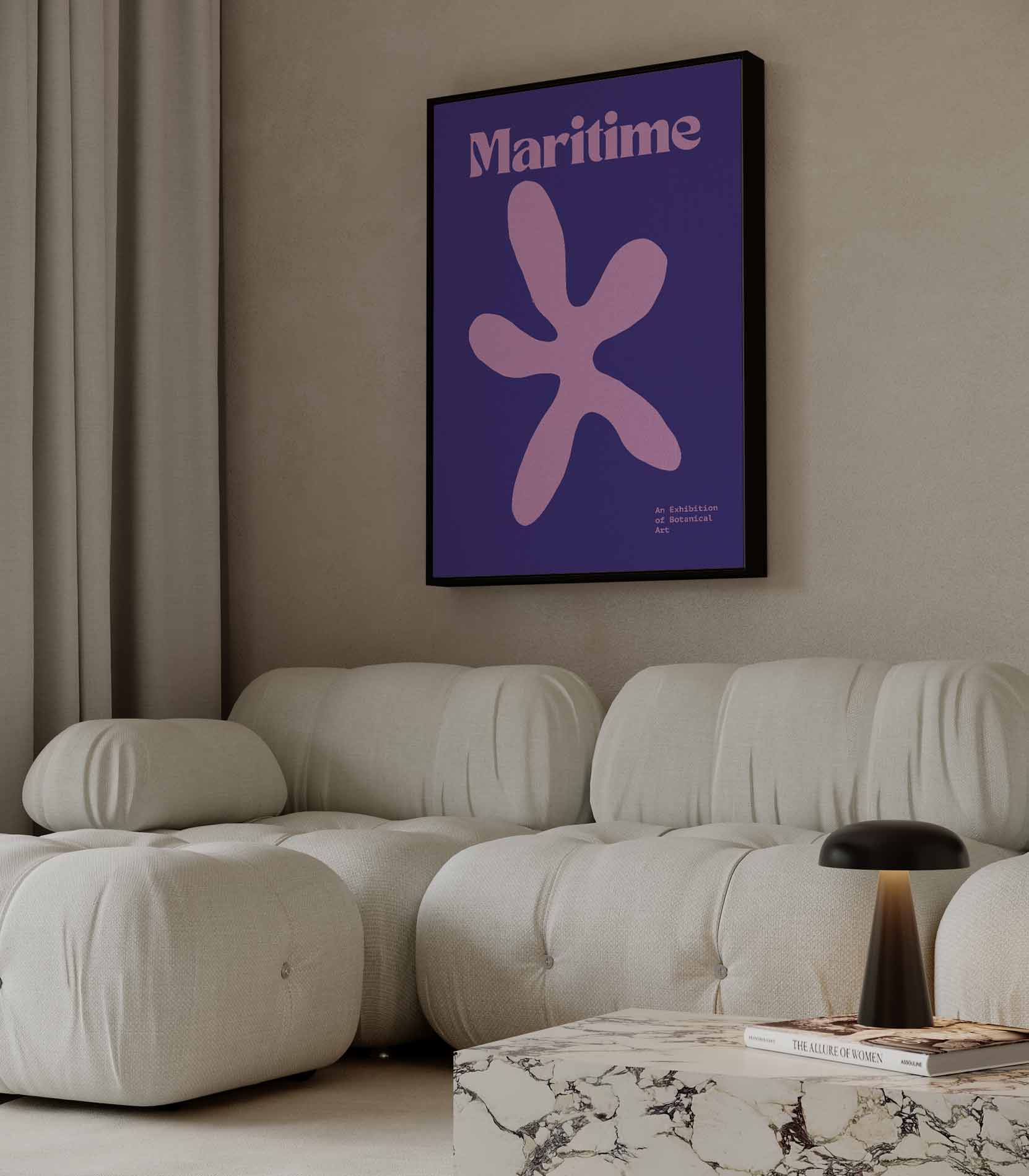 Maritieme Bloem Kunstwerk-canvas-dibond-plexiglas-wanddecoratie-WallArtistic