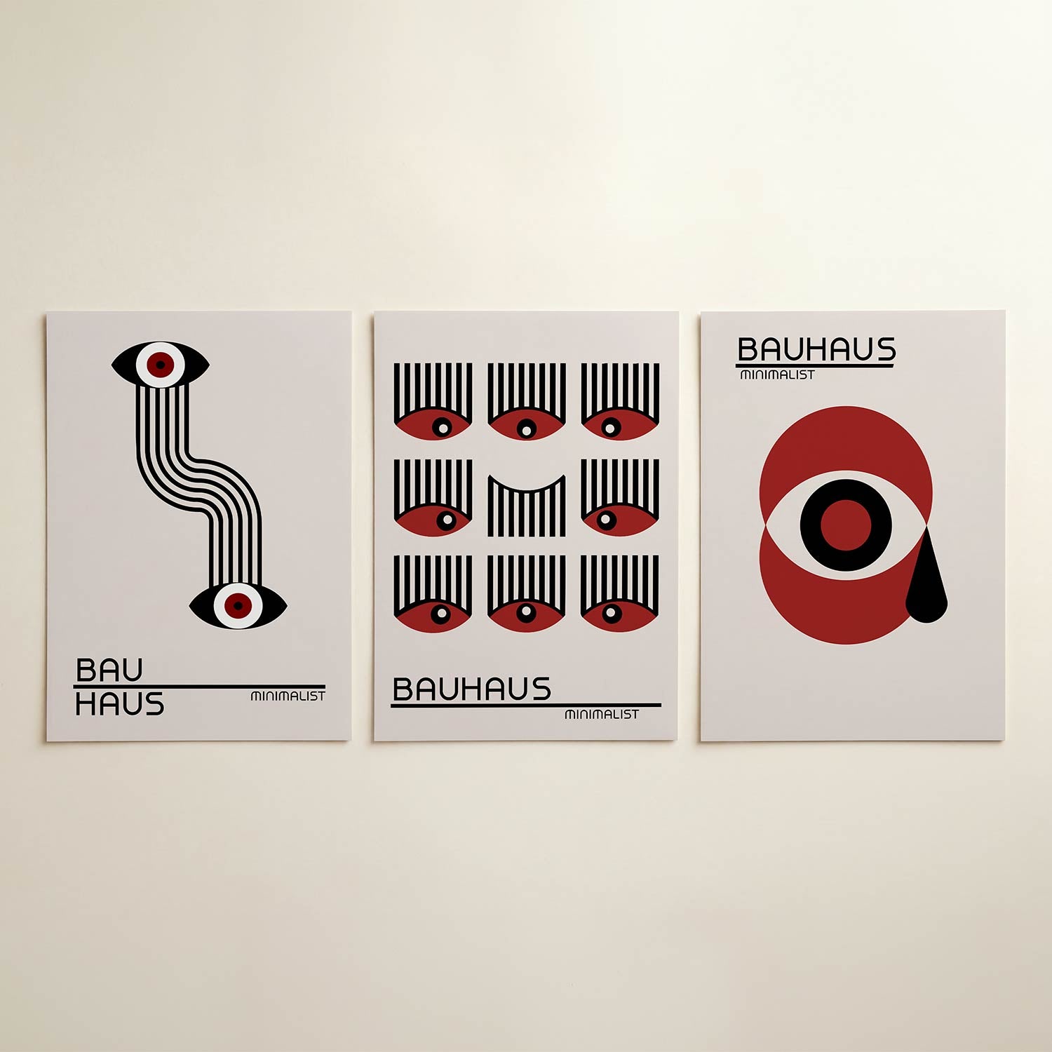 Ooglijnenspel Posterset