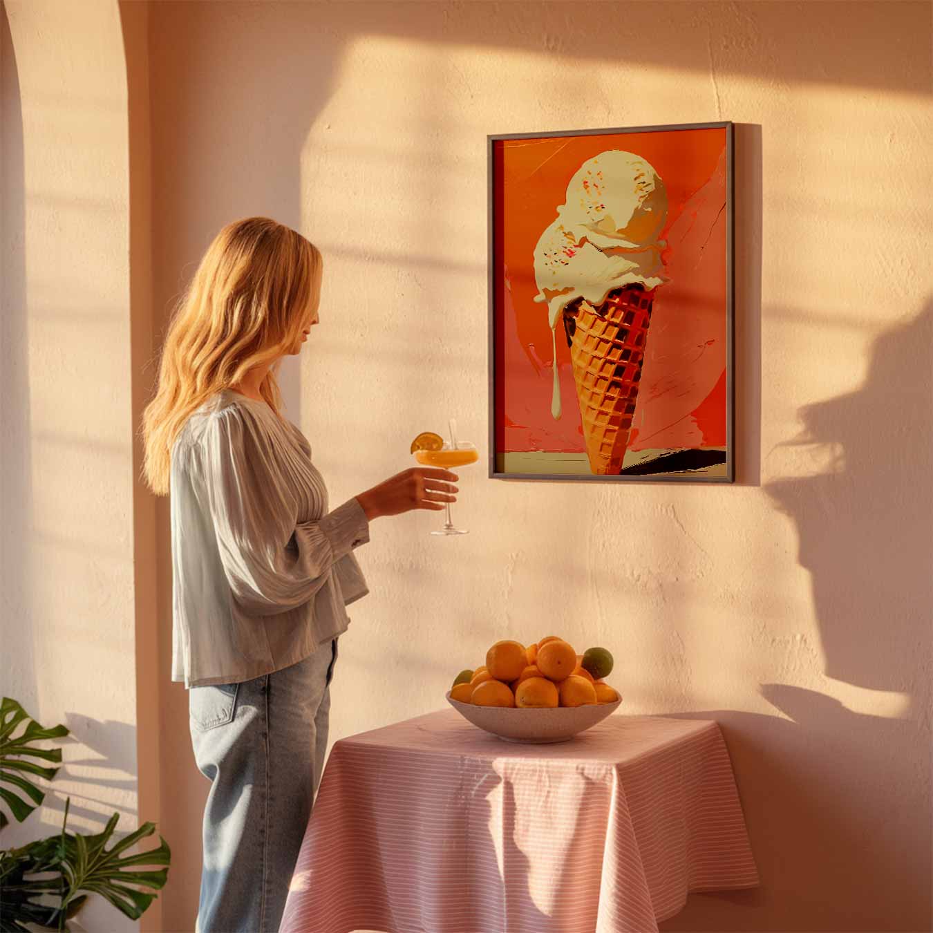 Ijsliefhebber Poster-WallArtistic