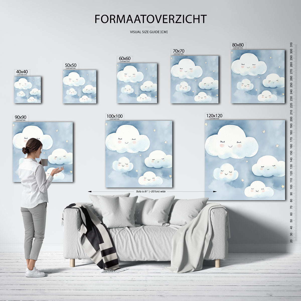 Slapende wolken Poster