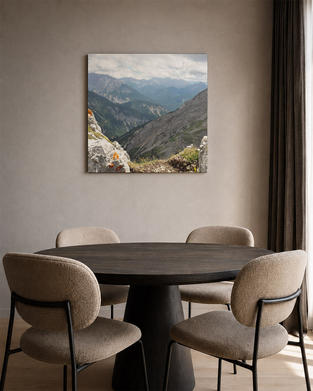 Berglandschap panorama Kunstwerk