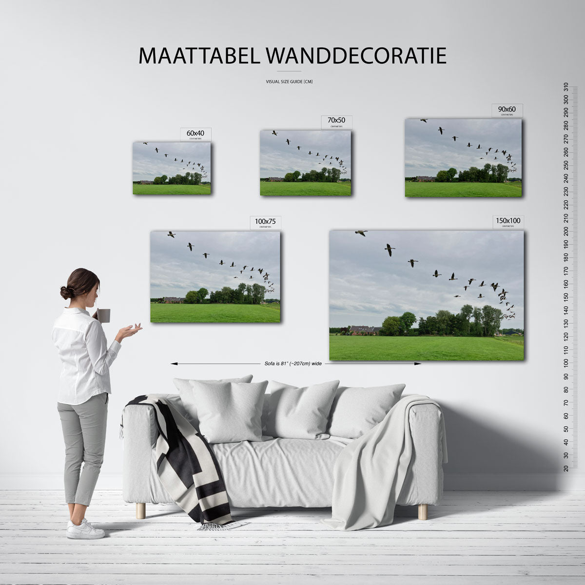 Vliegende vogels Kunstwerk