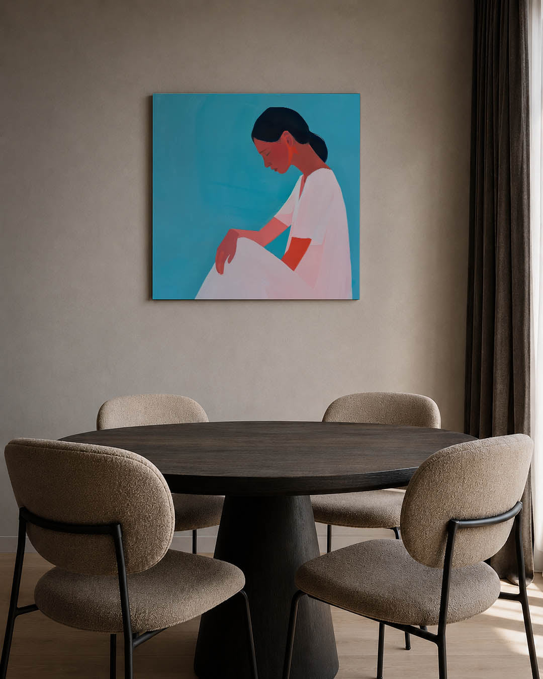 Vrouwelijke silhouet Kunstwerk