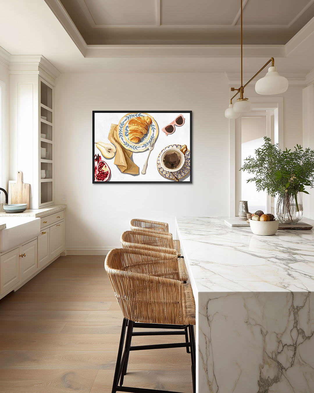 Ontbijt illustratie Kunstwerk