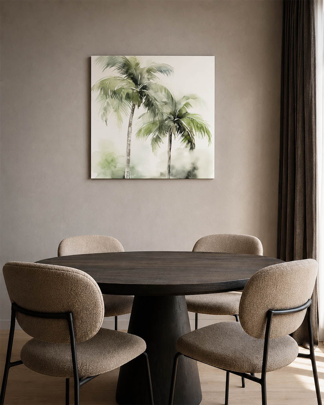 Tropische palmbomen Kunstwerk