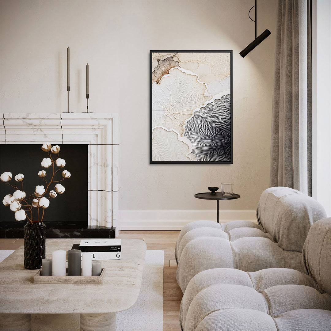 Organische lijnpatronen Kunstwerk