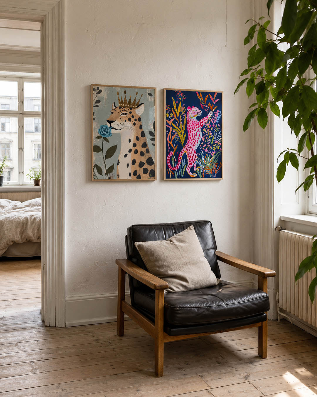 Kroon en bloem Posterset