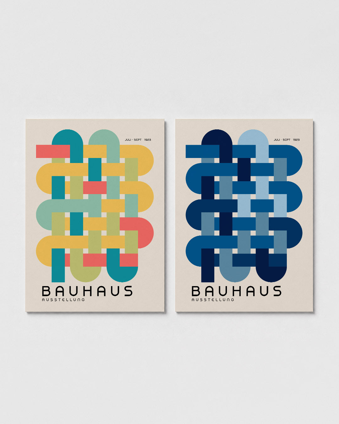 Vlechtwerk en kleur Posterset