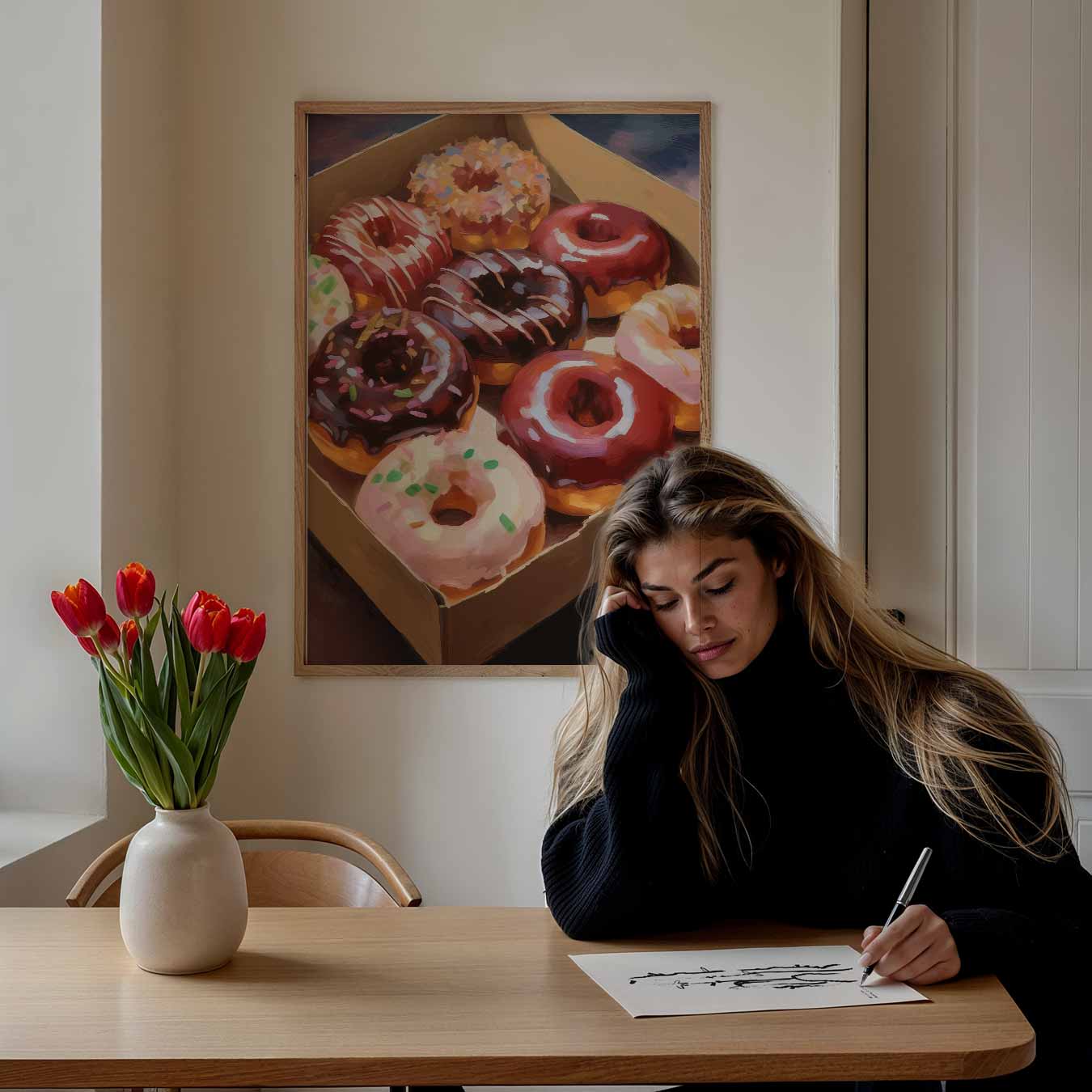 Kleurrijke Donut Delight Poster-WallArtistic