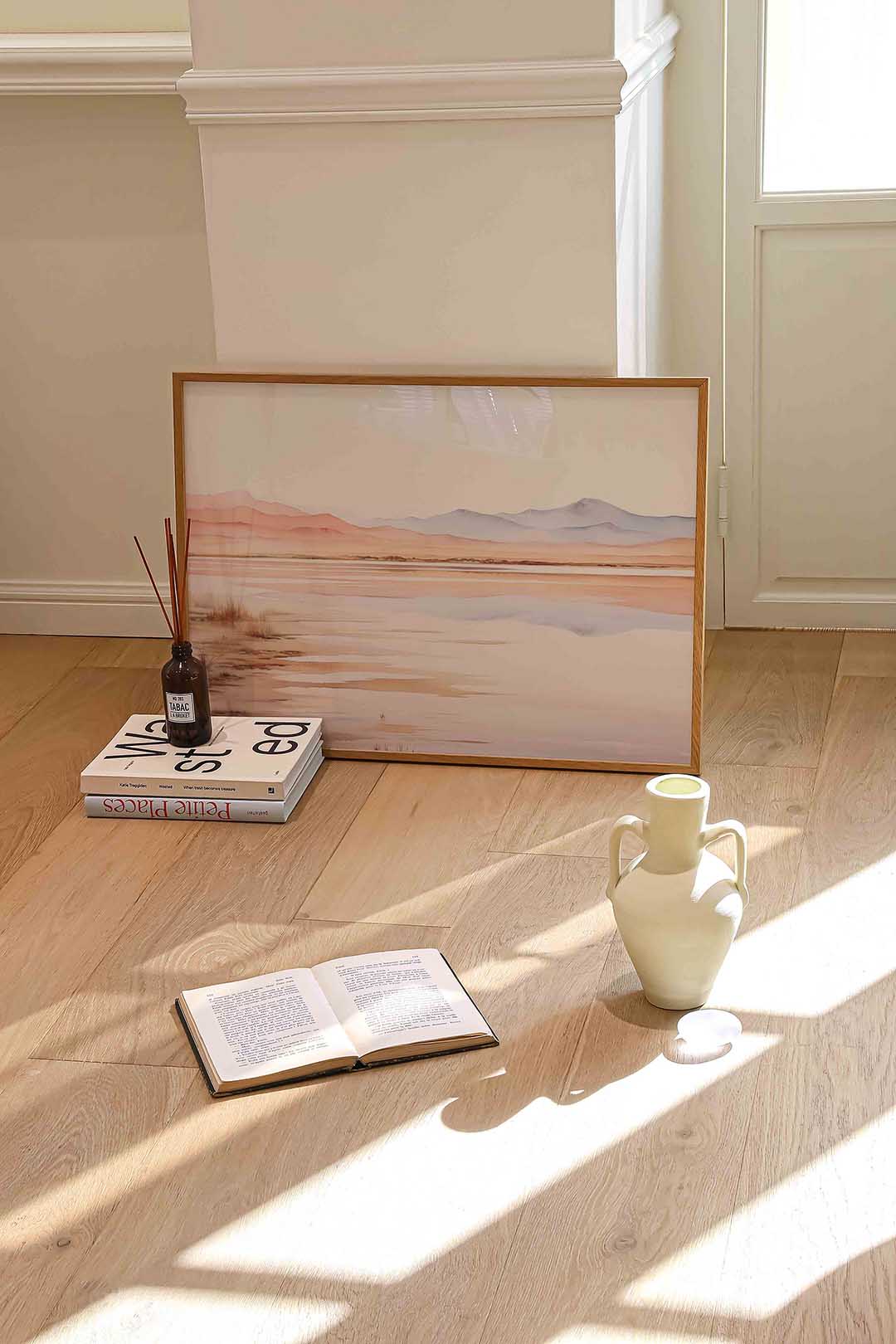 Landschap met bergen Poster