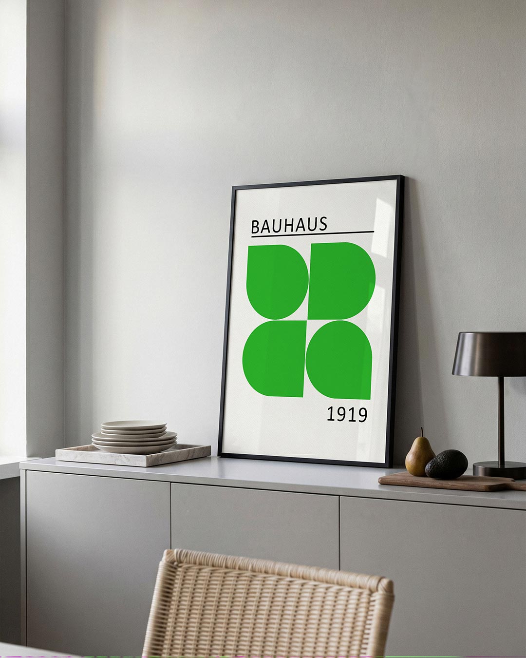 Groene vlakverdeling Poster