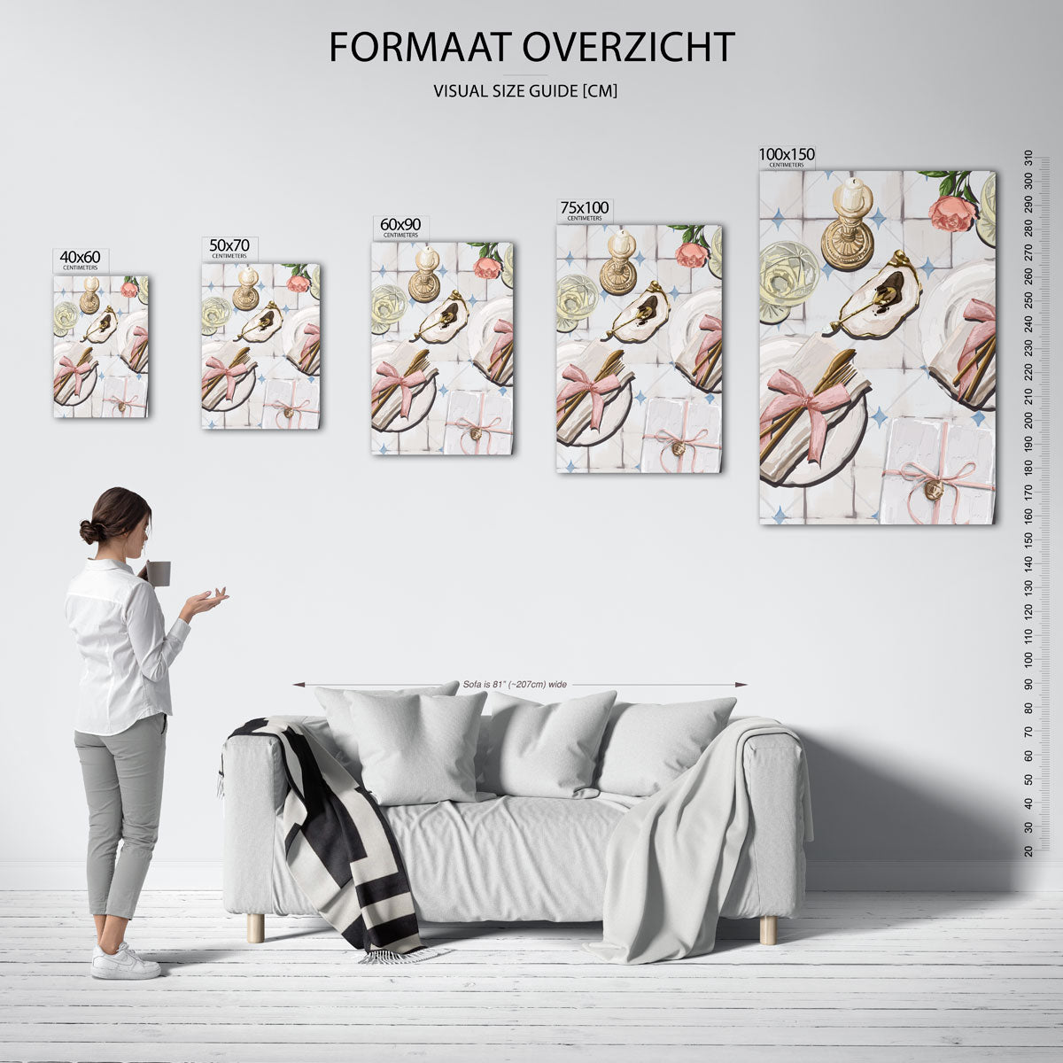 Elegante tafeldecoratie Kunstwerk