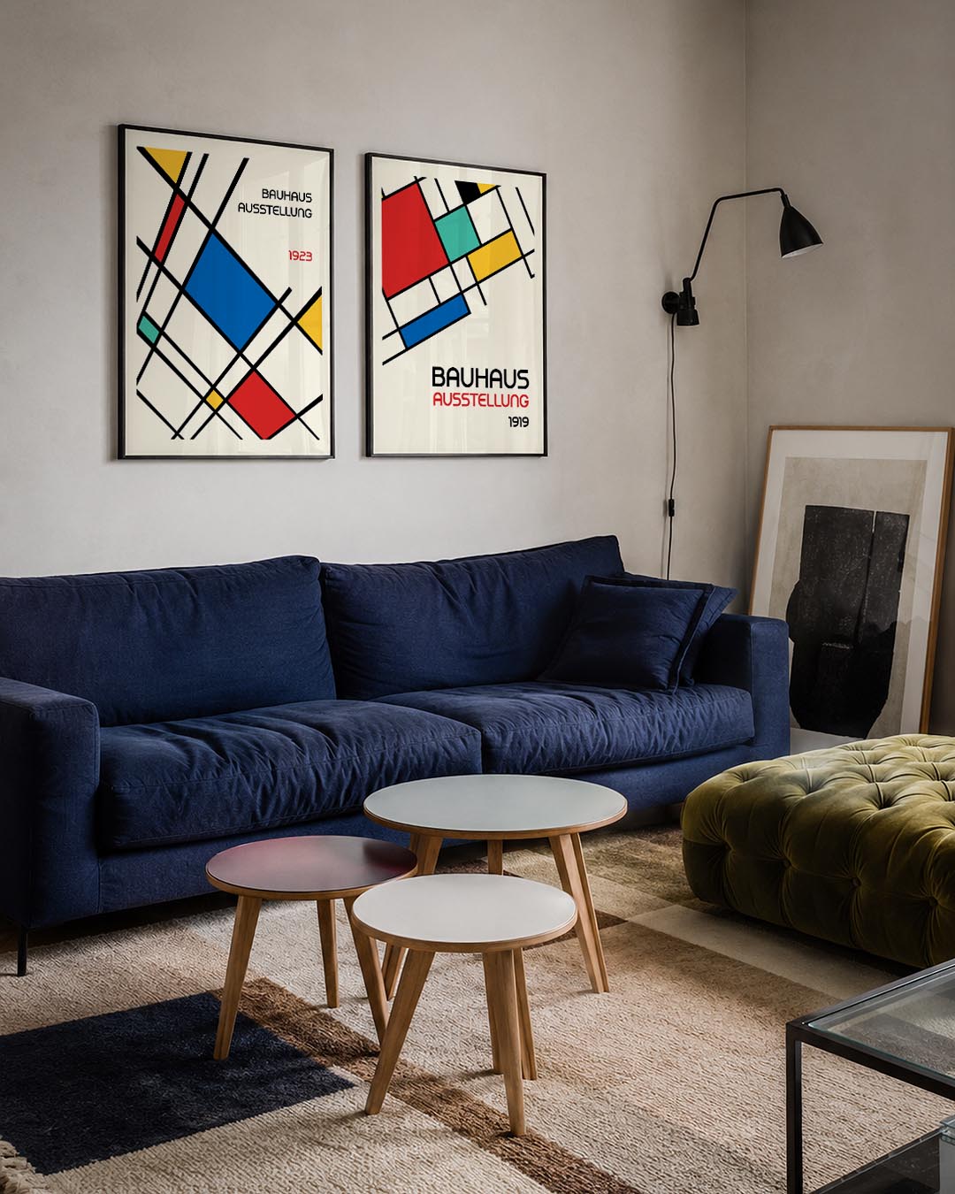 Kleurvlakken en lijnen Posterset