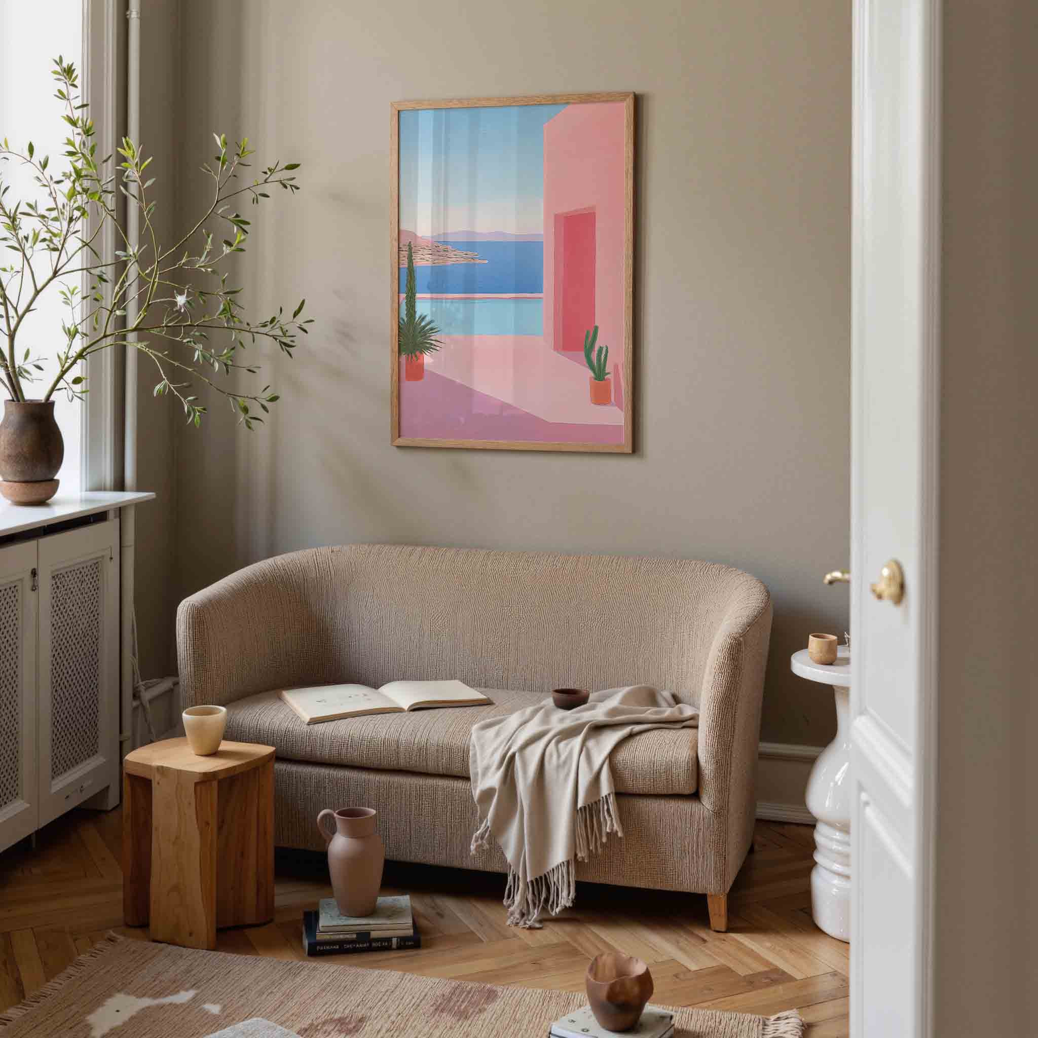 Zomerse kust Poster