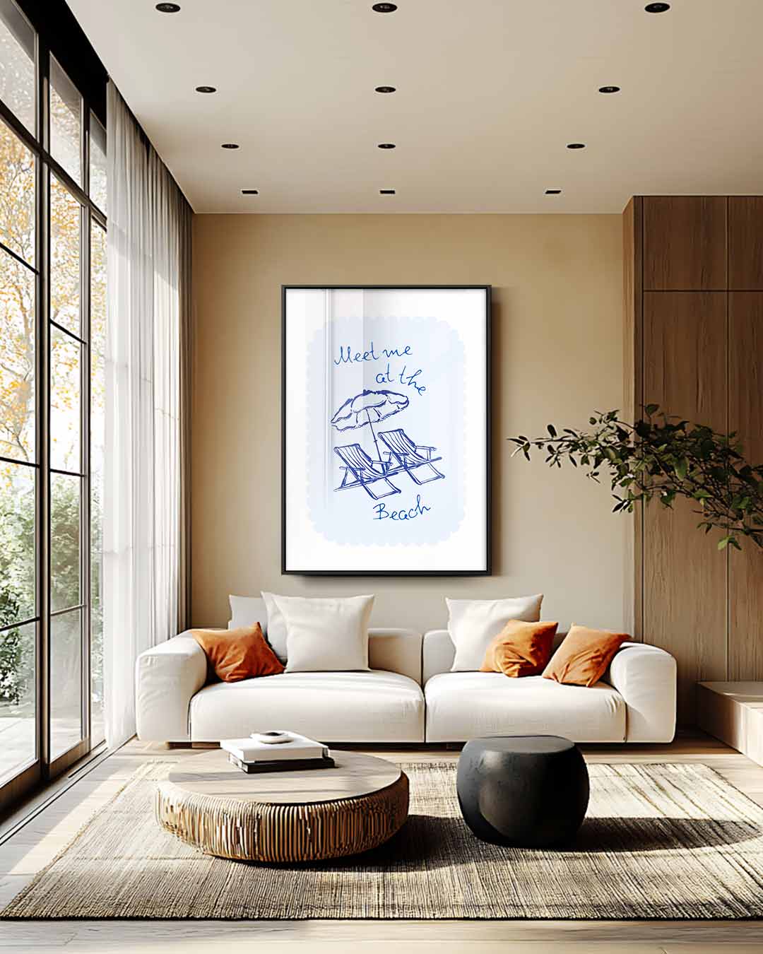 Strand Avontuur Poster Kunstwerk-canvas-dibond-plexiglas-wanddecoratie-WallArtistic