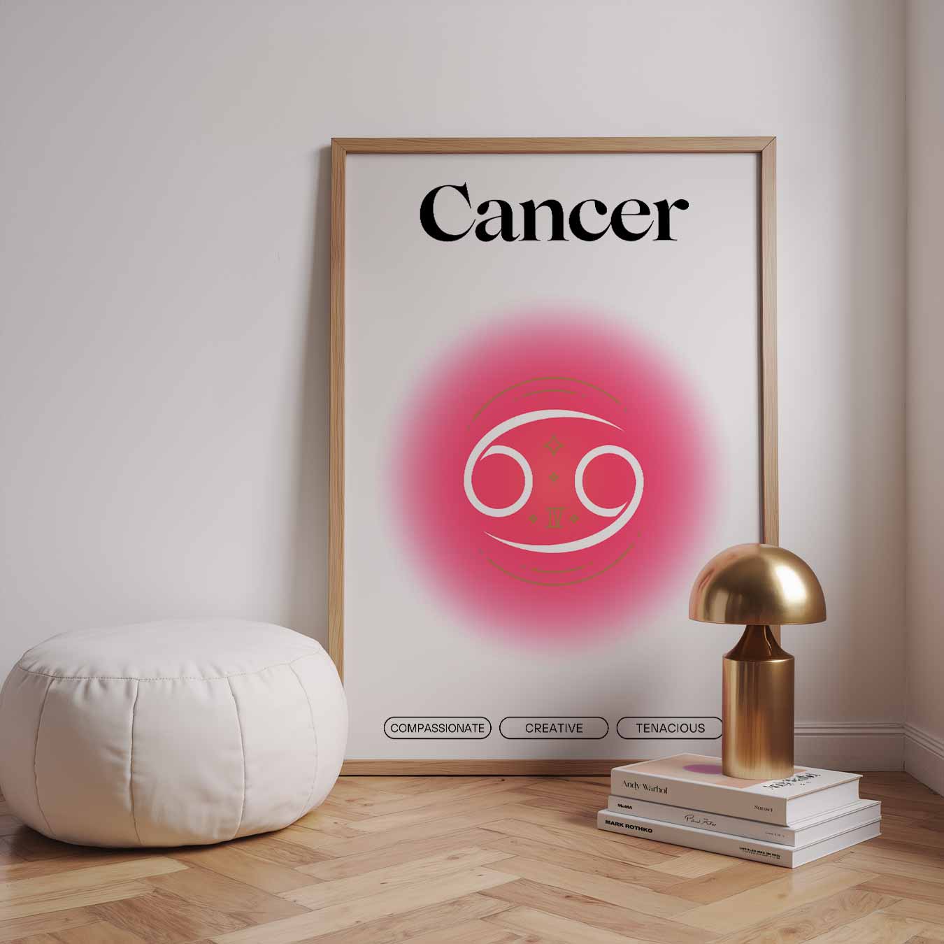 Inspirerende Kreeft Astrologieposter-WallArtistic