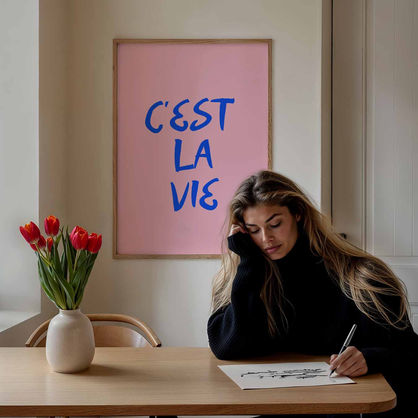 C'est La Vie Poster-WallArtistic