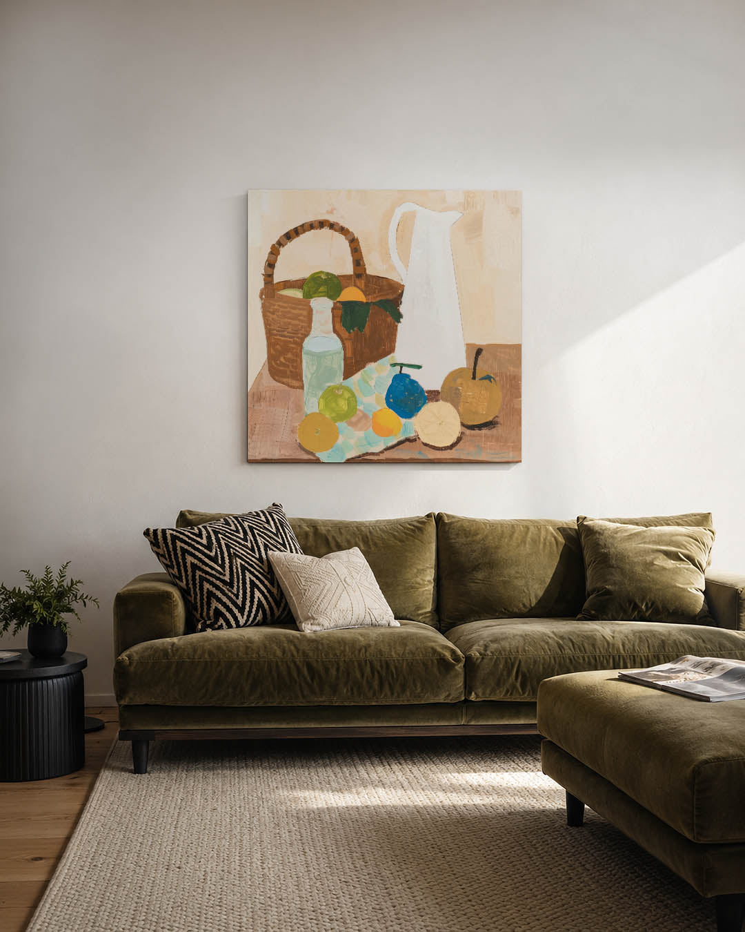 Fruit en mand Kunstwerk