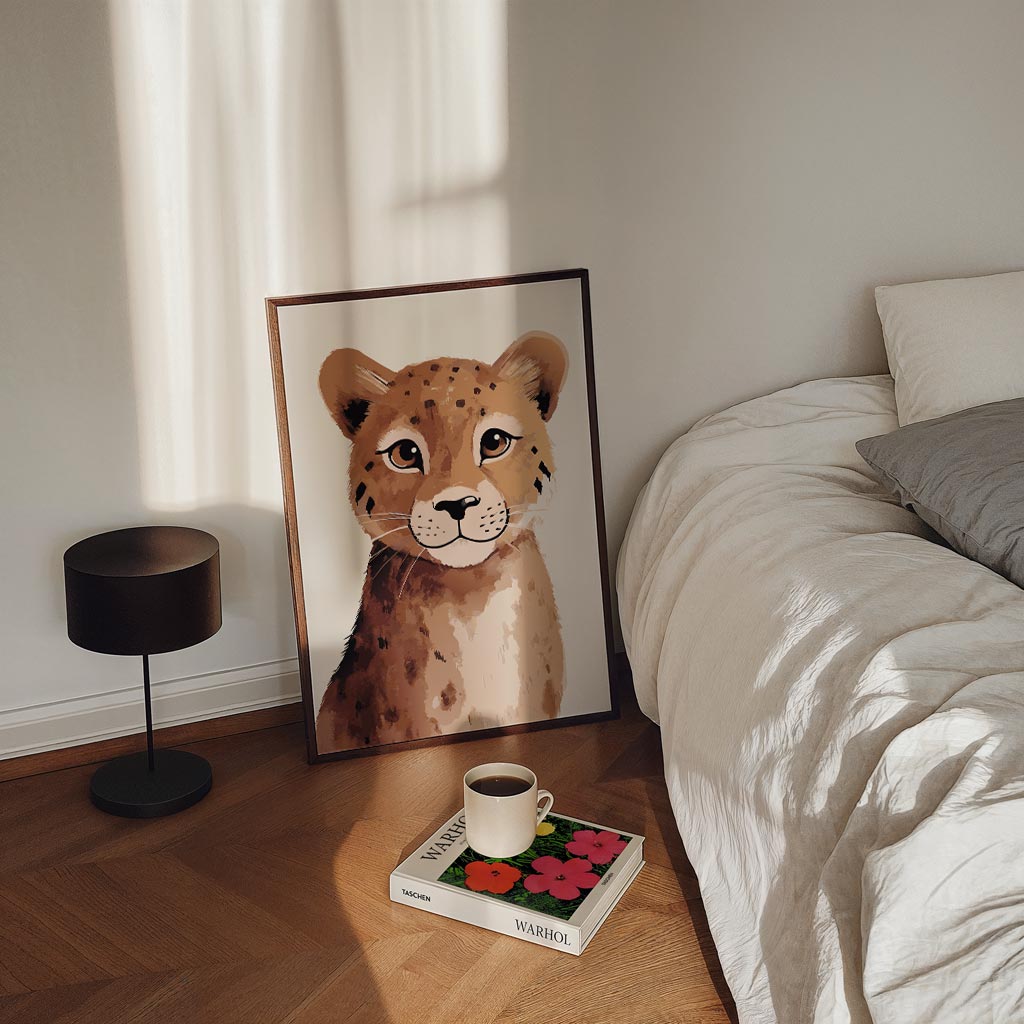 Schattige Cheetah Poster-WallArtistic