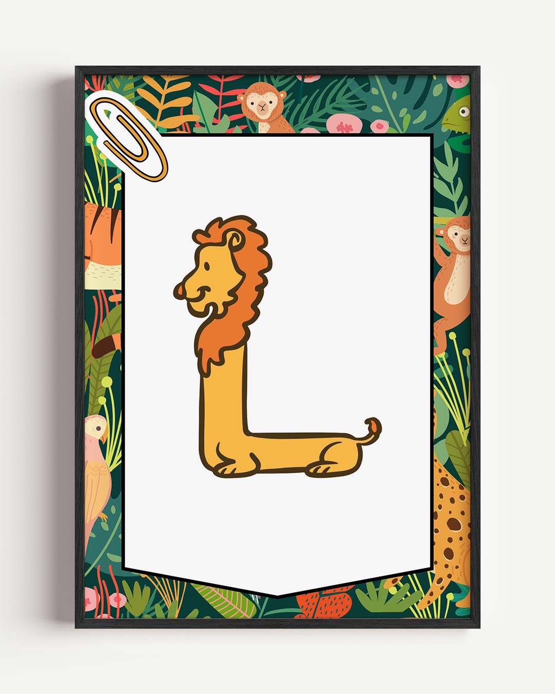 Jungle Alfabet Poster-WallArtistic
