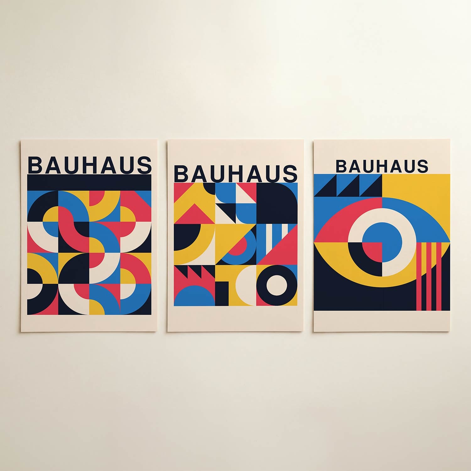 Kleurrijke vormen Posterset