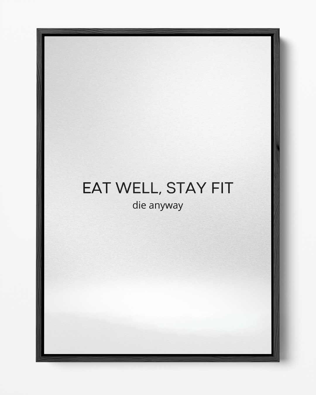 Eat Well, Stay Fit Poster Kunstwerk-canvas-dibond-plexiglas-wanddecoratie-WallArtistic