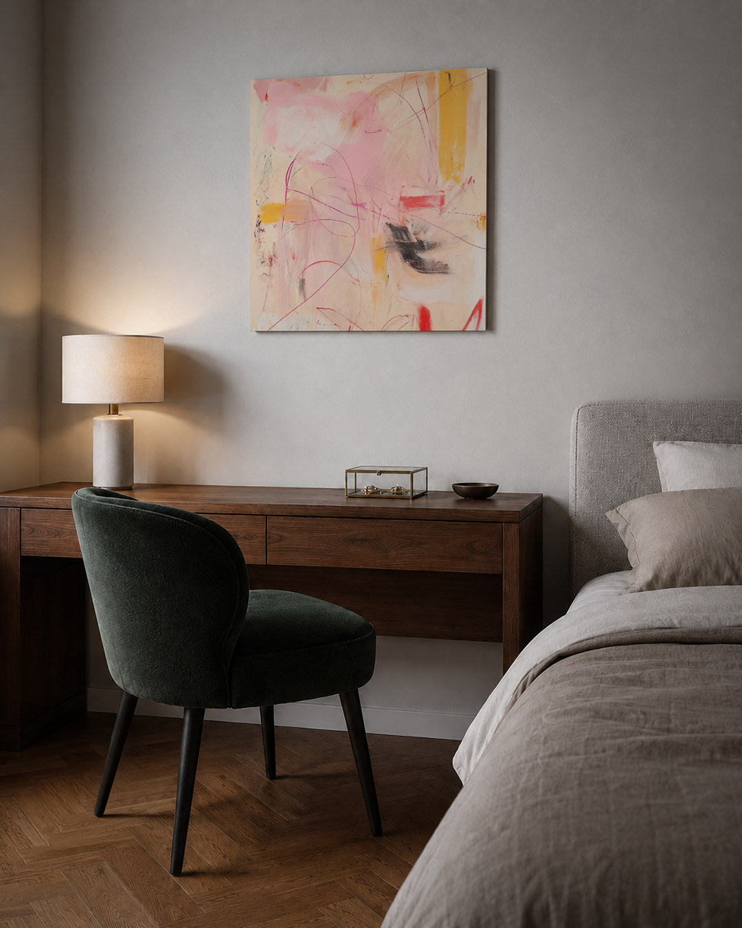 Dynamische kleurenexplosie Kunstwerk