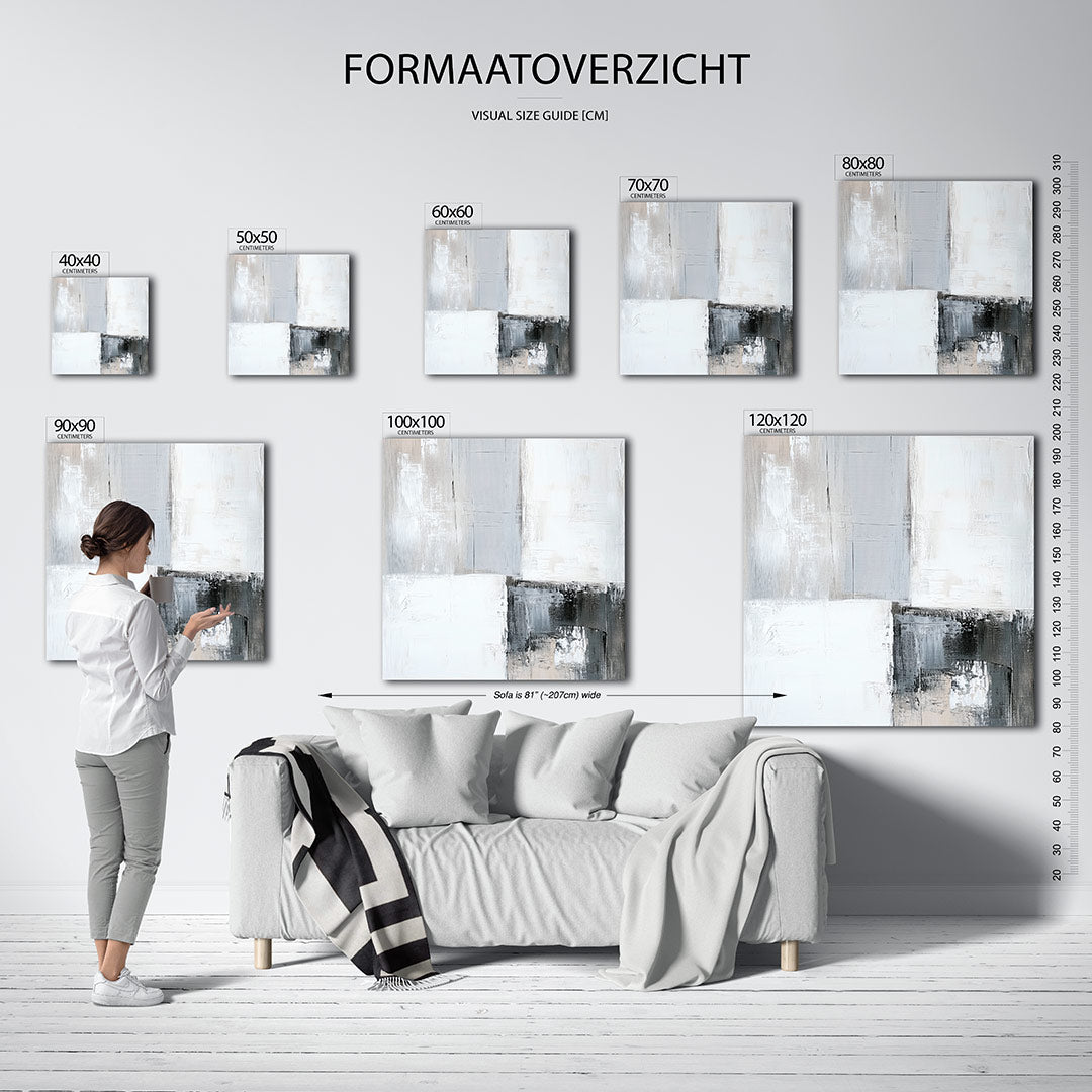 Geometrische compositie Kunstwerk