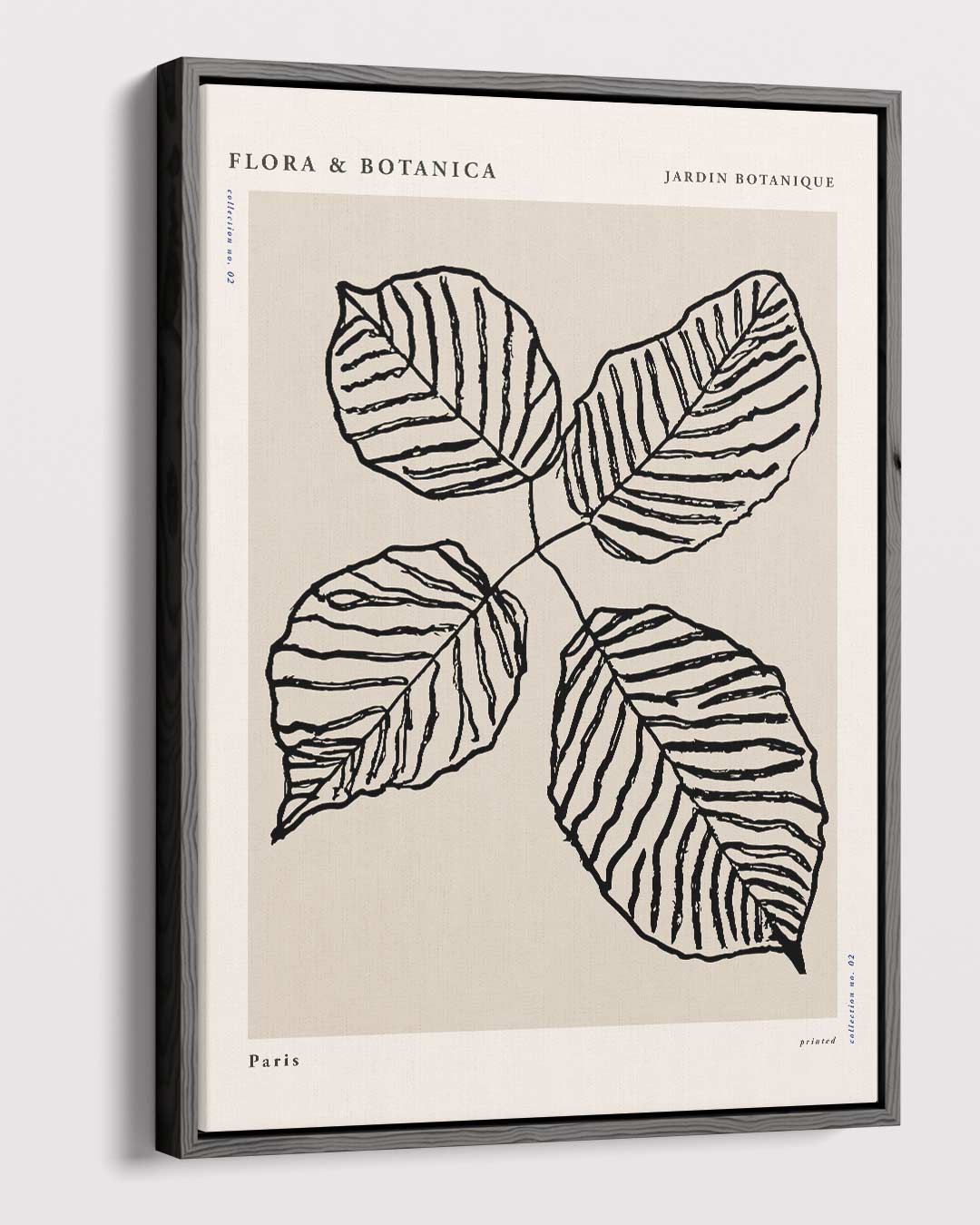 Botanische Bladkunstprint Kunstwerk-canvas-dibond-plexiglas-wanddecoratie-WallArtistic