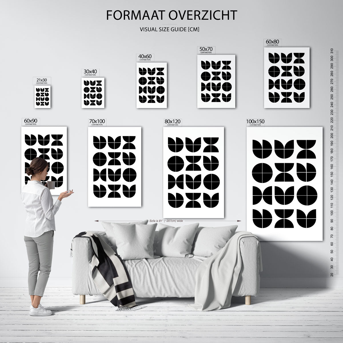Vormritme en balans Poster