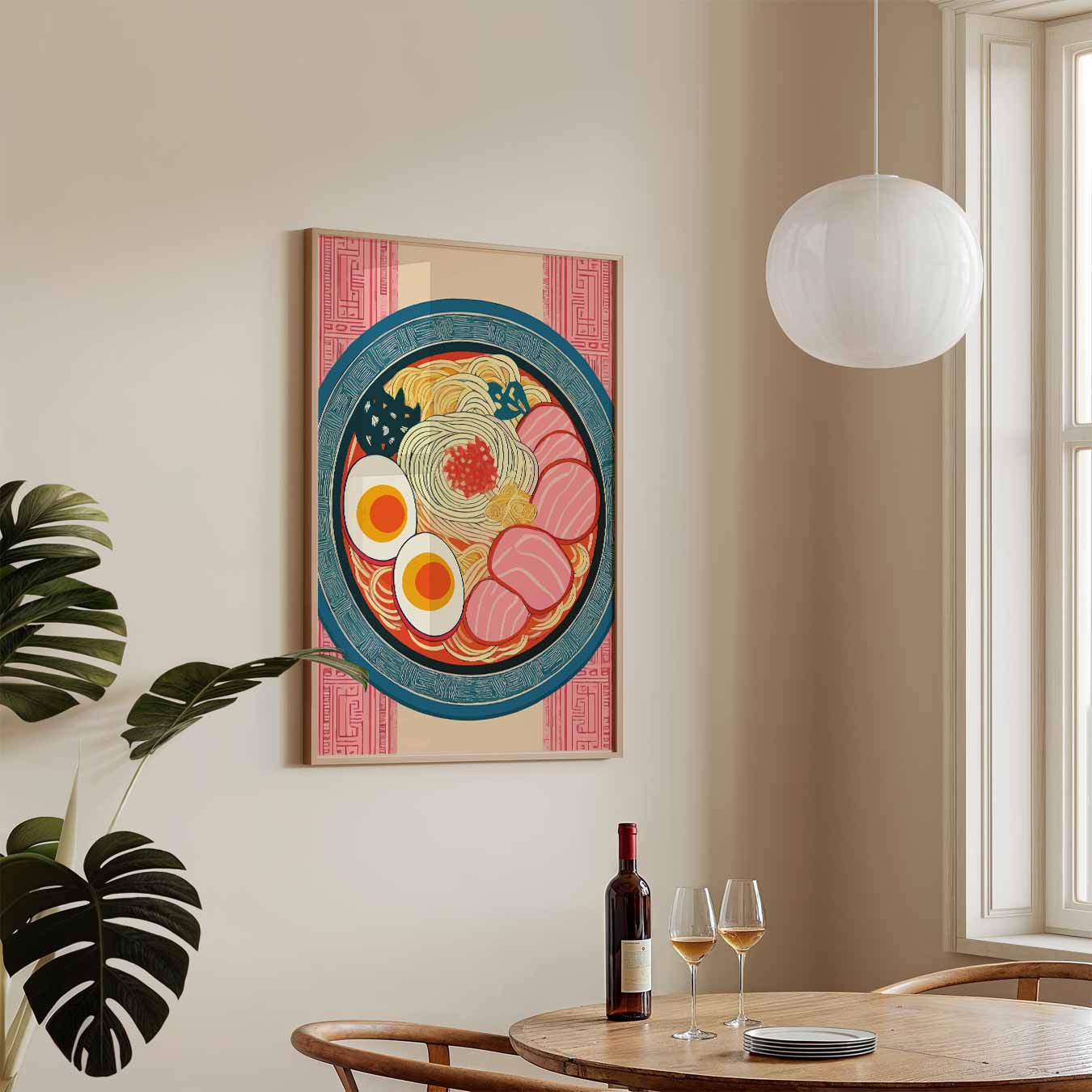 Kleurrijke Ramen Kunstposter-WallArtistic