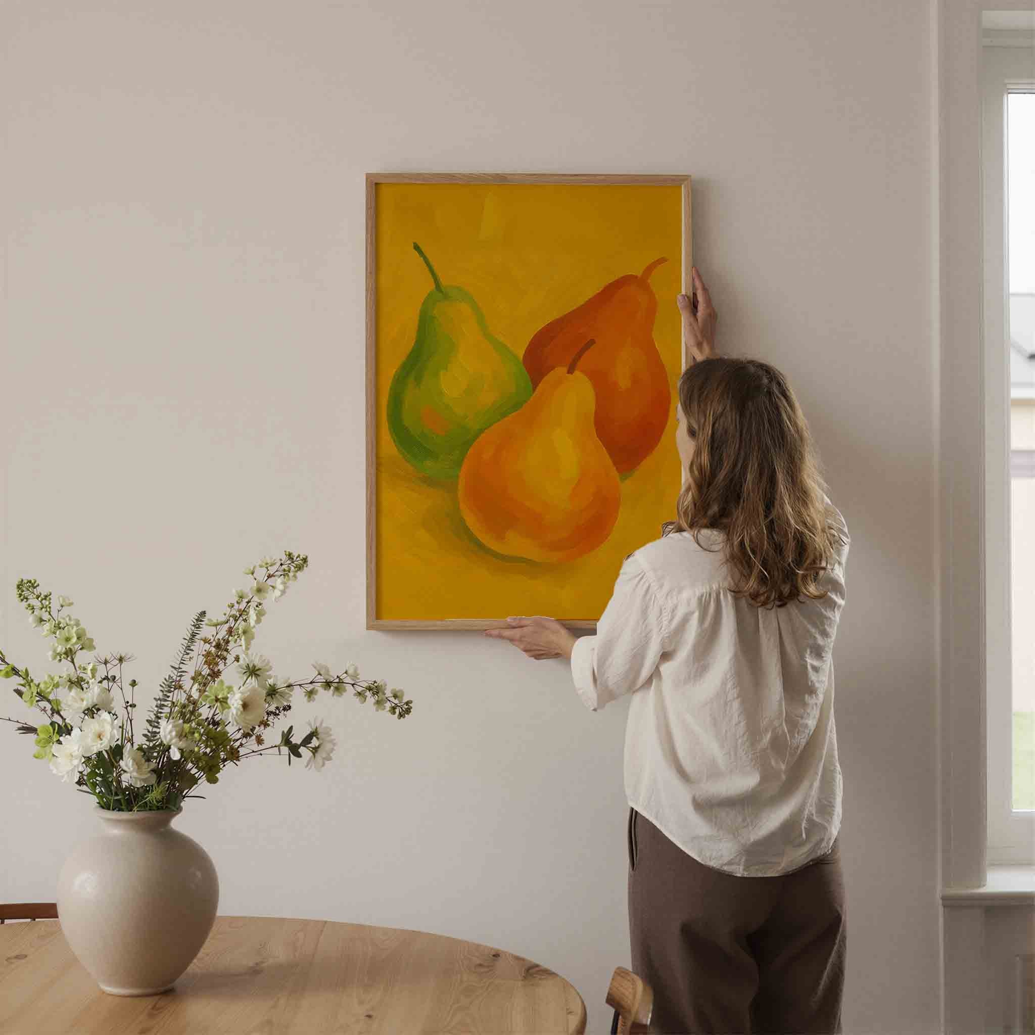 Drie peren Poster