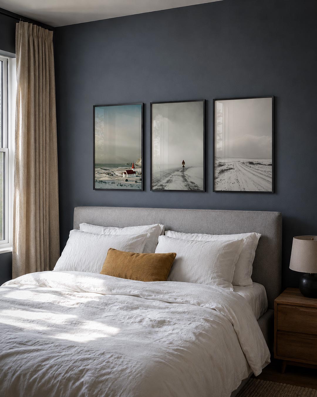 Winterse kustlijn Posterset
